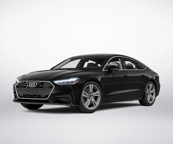 Sleek Audi A7 Sportback for luxury executive chauffeur driven travel.